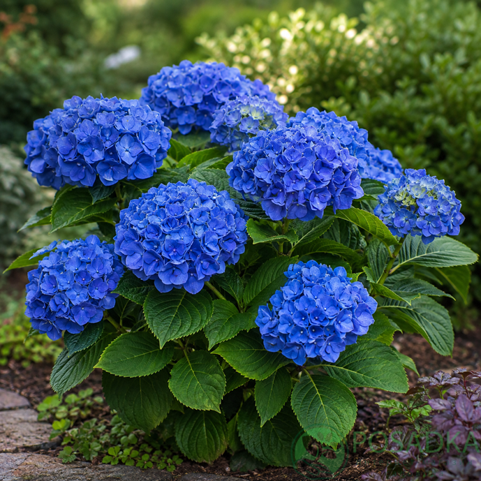 картинка Гортензия крупнолистная Early Blue (Эрли Блю) 