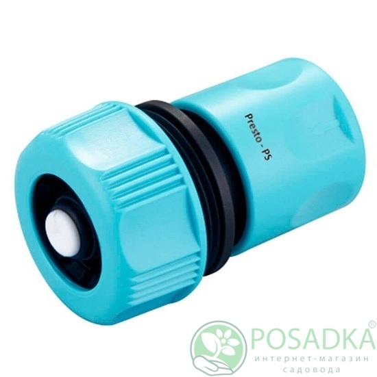 картинка Конектор Presto-PS для шланга 3/4 дюйма с аквастопом (7727) 