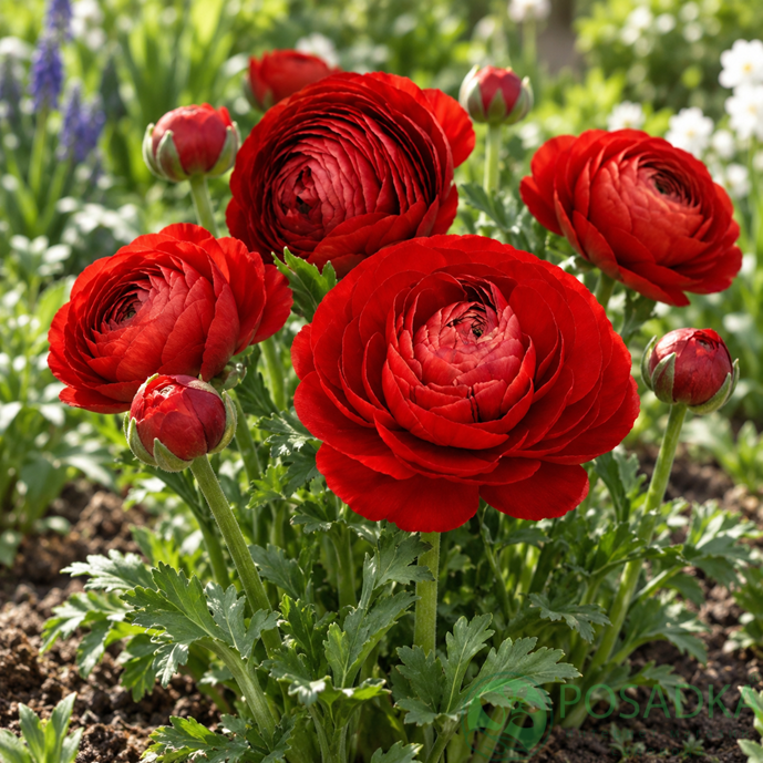 картинка Ранункулюс (лютик) Tomer Red 