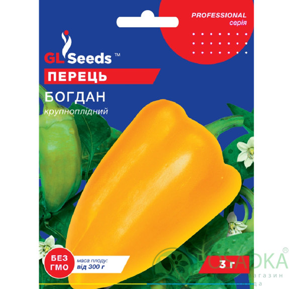картинка Семена Перец сладкий Богдан 3г, Professional, TM GL Seeds картинка Семена Перец сладкий Богдан 3г, Professional, TM GL Seeds
